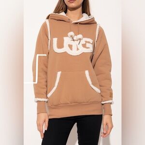 UGG x Teflar Tan and White Logo Hoodie - New/Never Worn